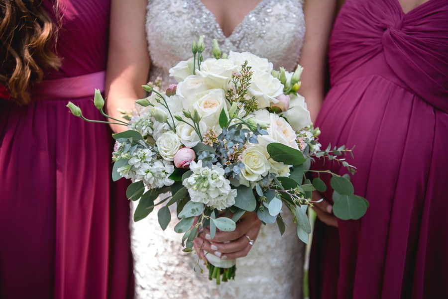 Blush Pink Navy Wedding Party Photography