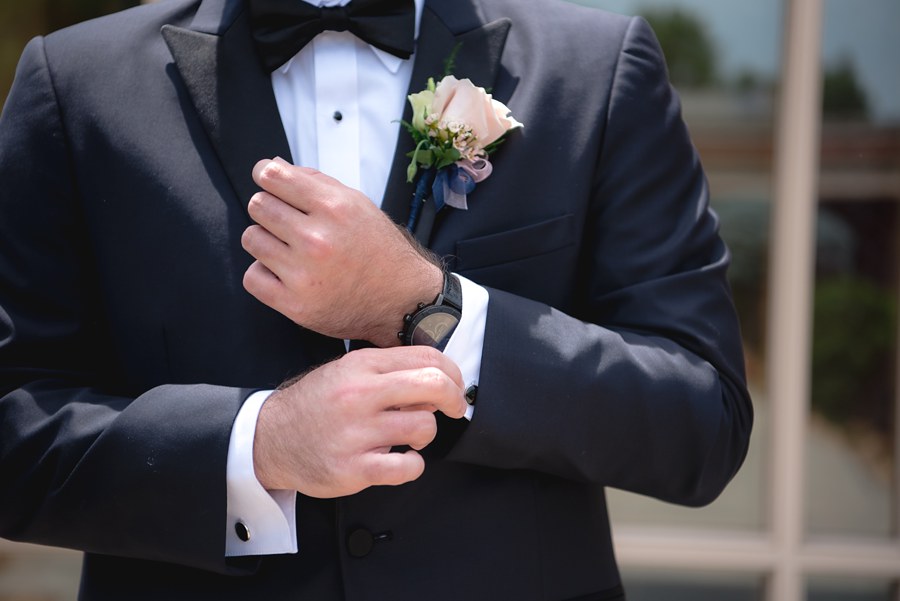 Blush Pink Navy Wedding Party Photography