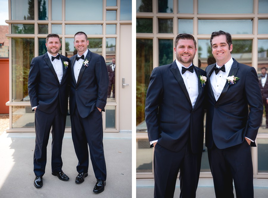 Blush Pink Navy Wedding Party Photography