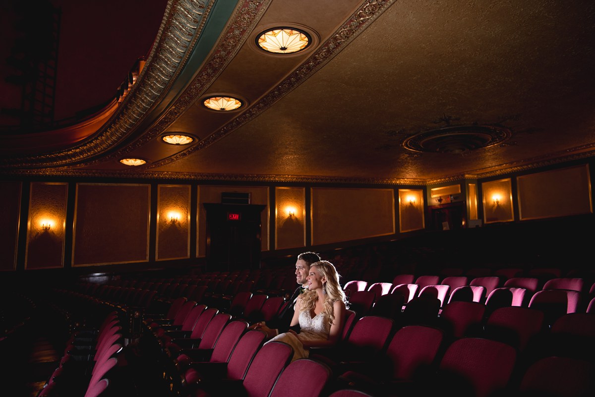 Temple Theater Wedding Saginaw Michigan Photographer