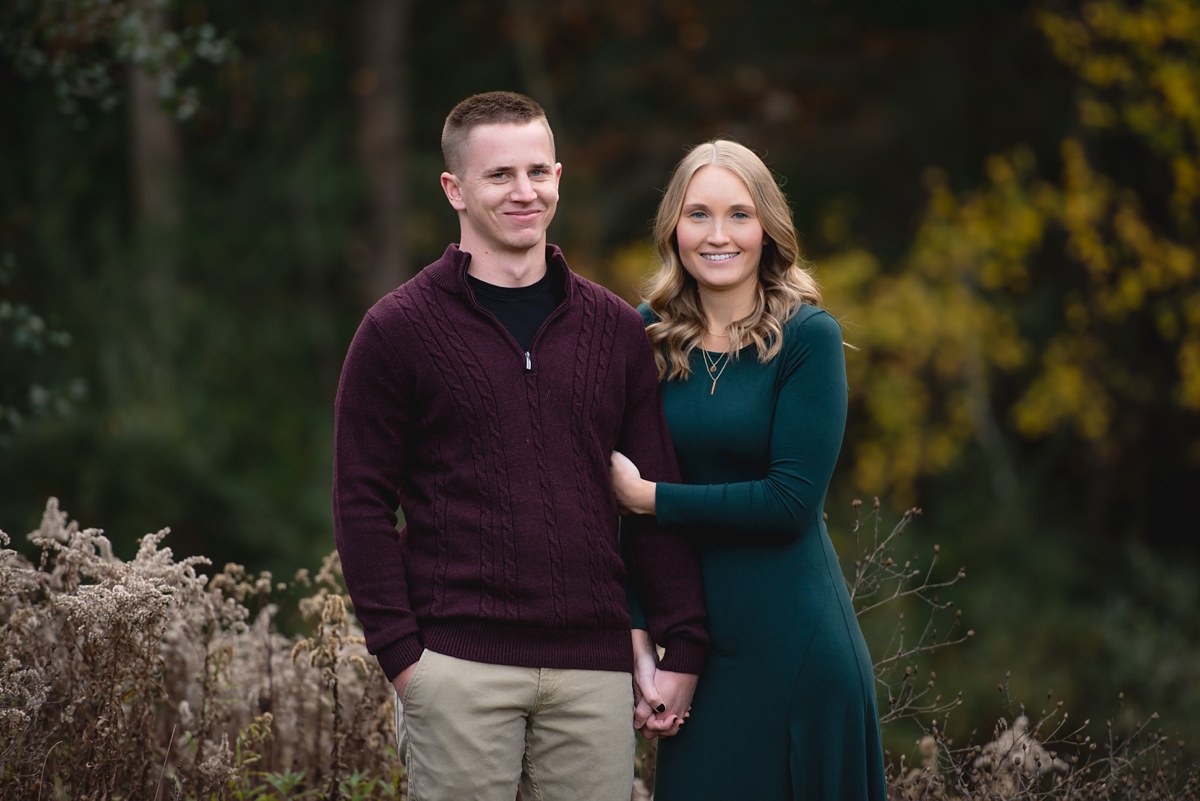 Molly and Cal Engagement Session Midland City Forest Fall