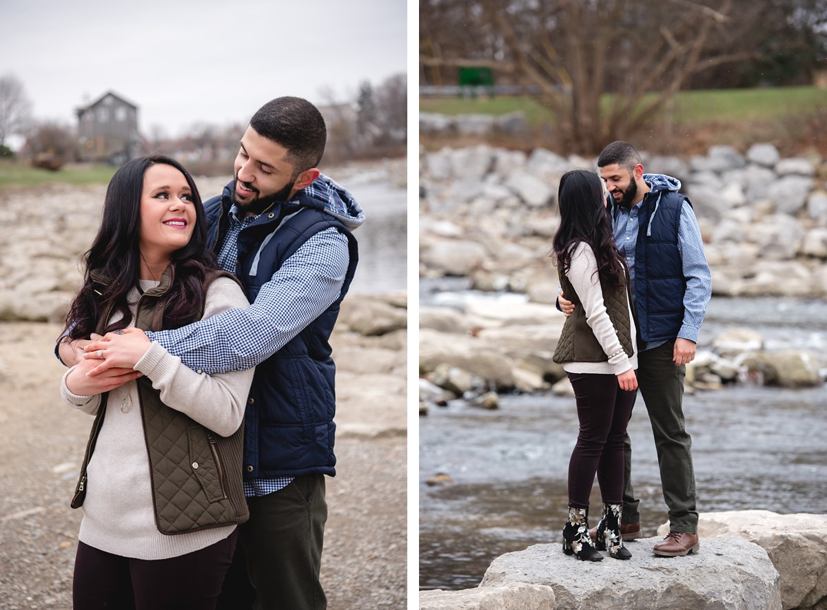 Chelsea and Andrew Frankenmuth Michigan Winter Engagement Session