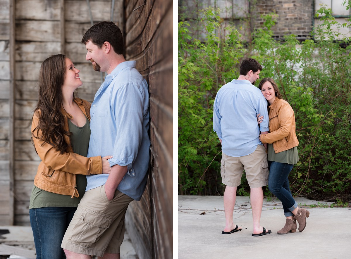 Kandice and Nate Bay City Spring Engagement session
