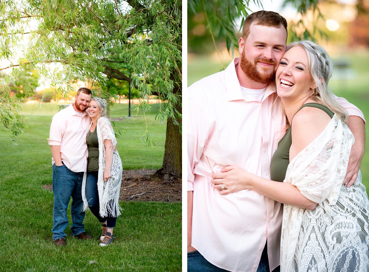 Kayla and Craig Bay City Michigan Engagement session Tobico Marsh Veterans Park