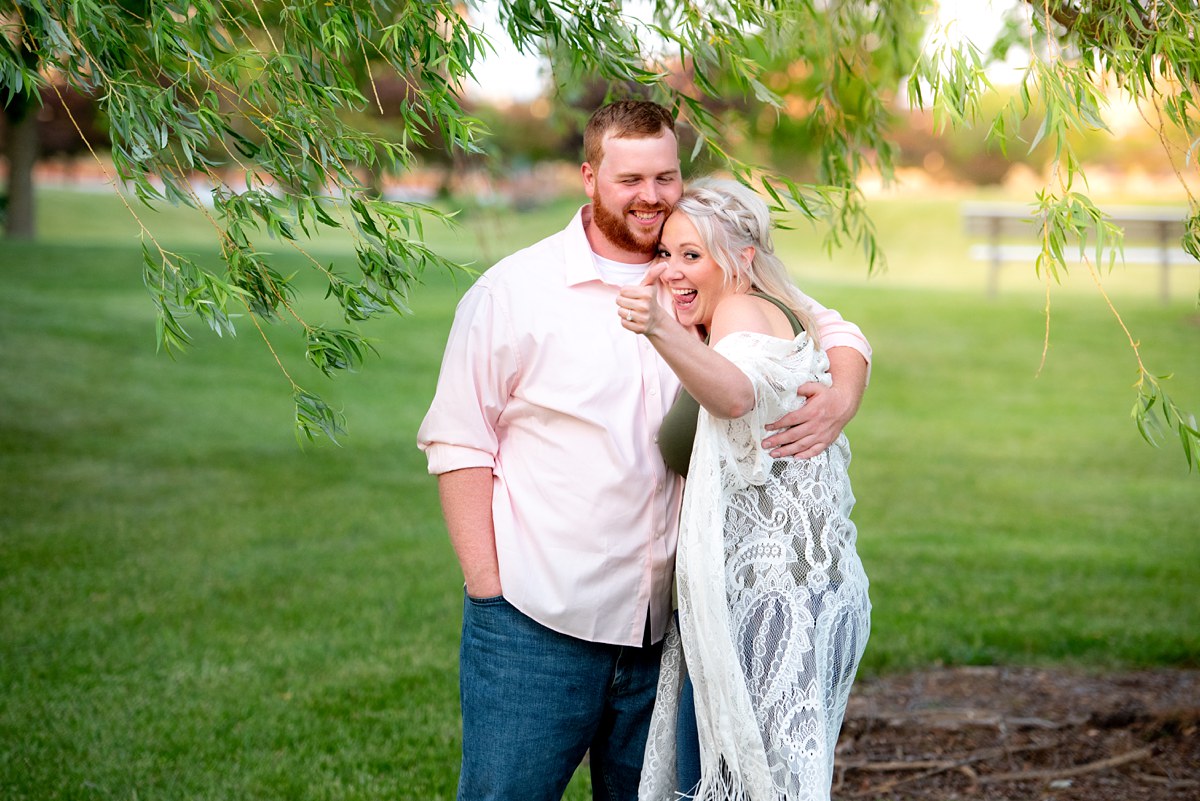 Kayla and Craig Bay City Michigan Engagement session Tobico Marsh Veterans Park