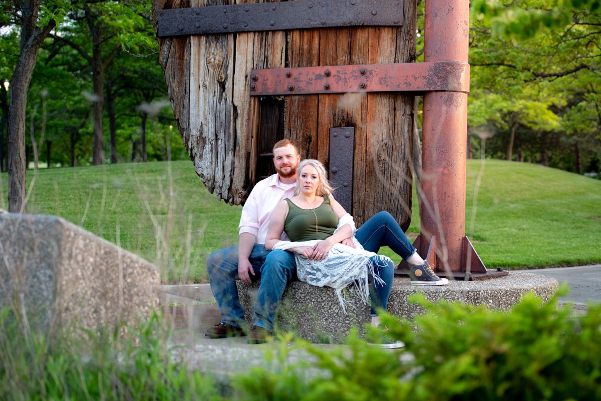 Kayla and Craig Bay City Michigan Engagement session Tobico Marsh Veterans Park