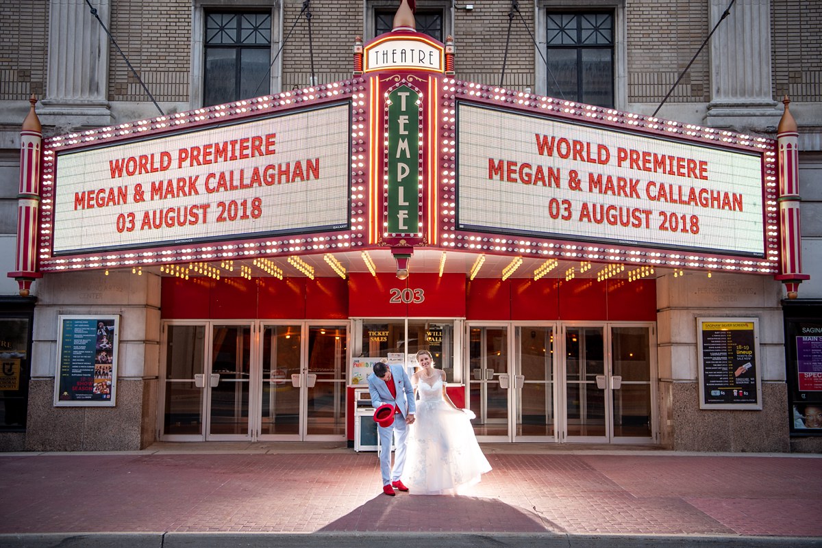 Callaghan Wedding Temple Theater Saginaw Michigan Horizons Style