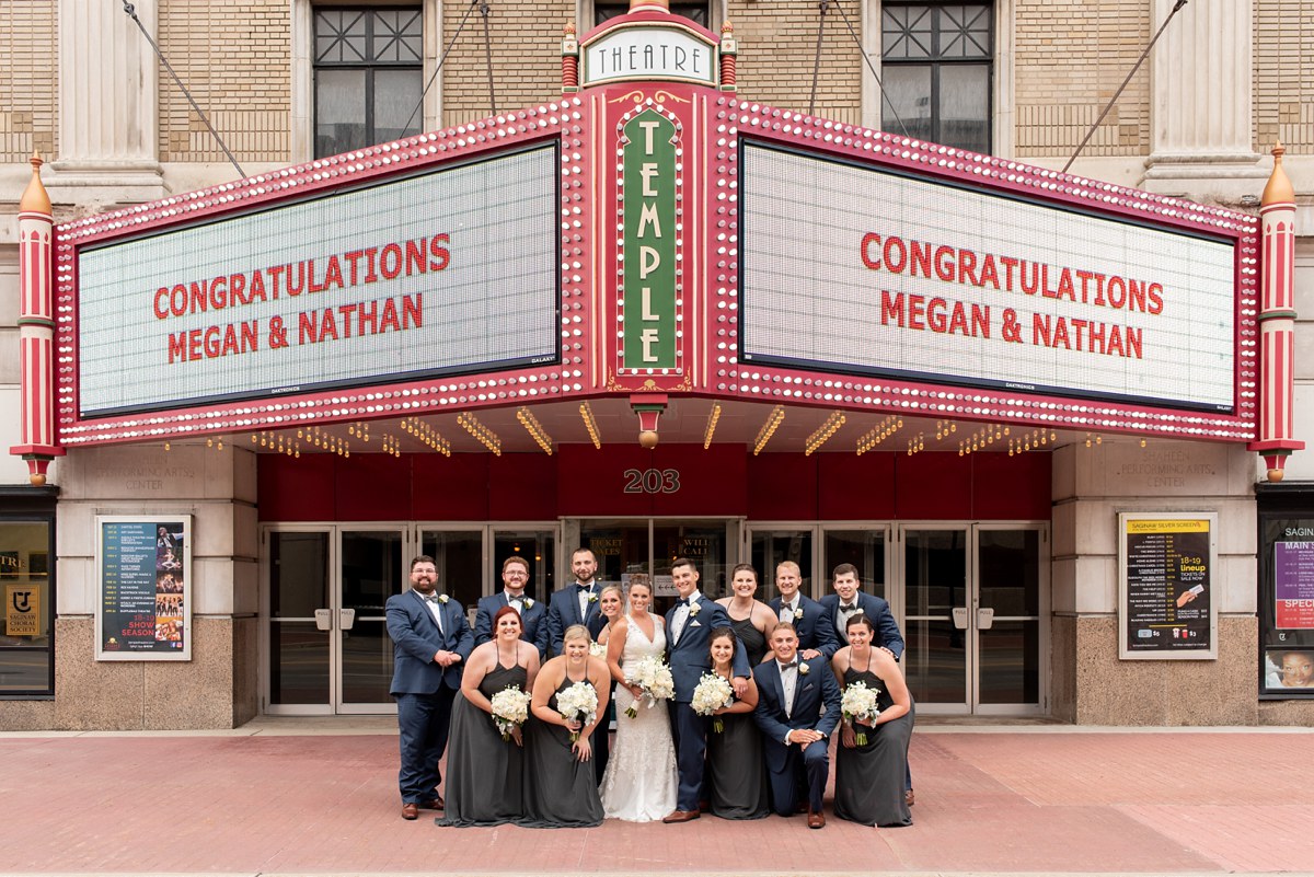 Harrie Wedding Saginaw Michigan Temple Theater St Marys Cathedral