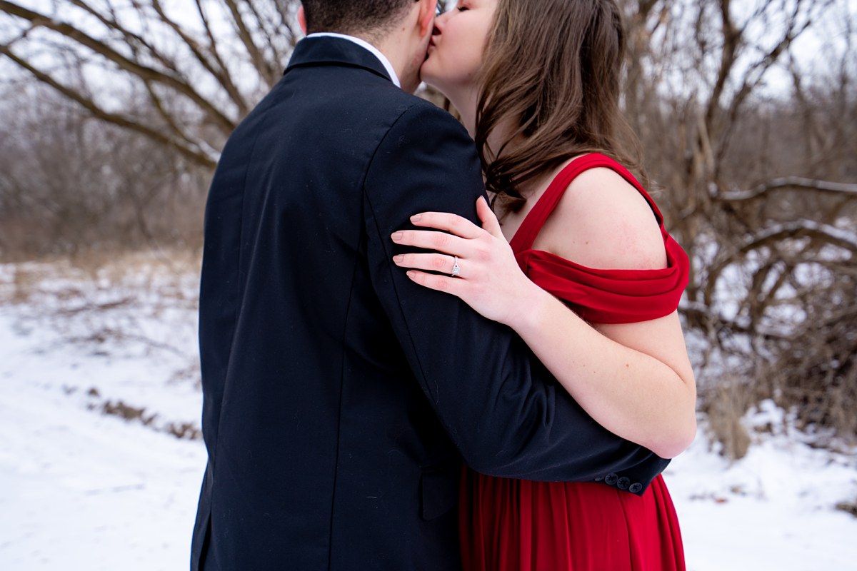 Jenna and Nathan Winter Engagement blacksheepchic photography Bay City Michigan