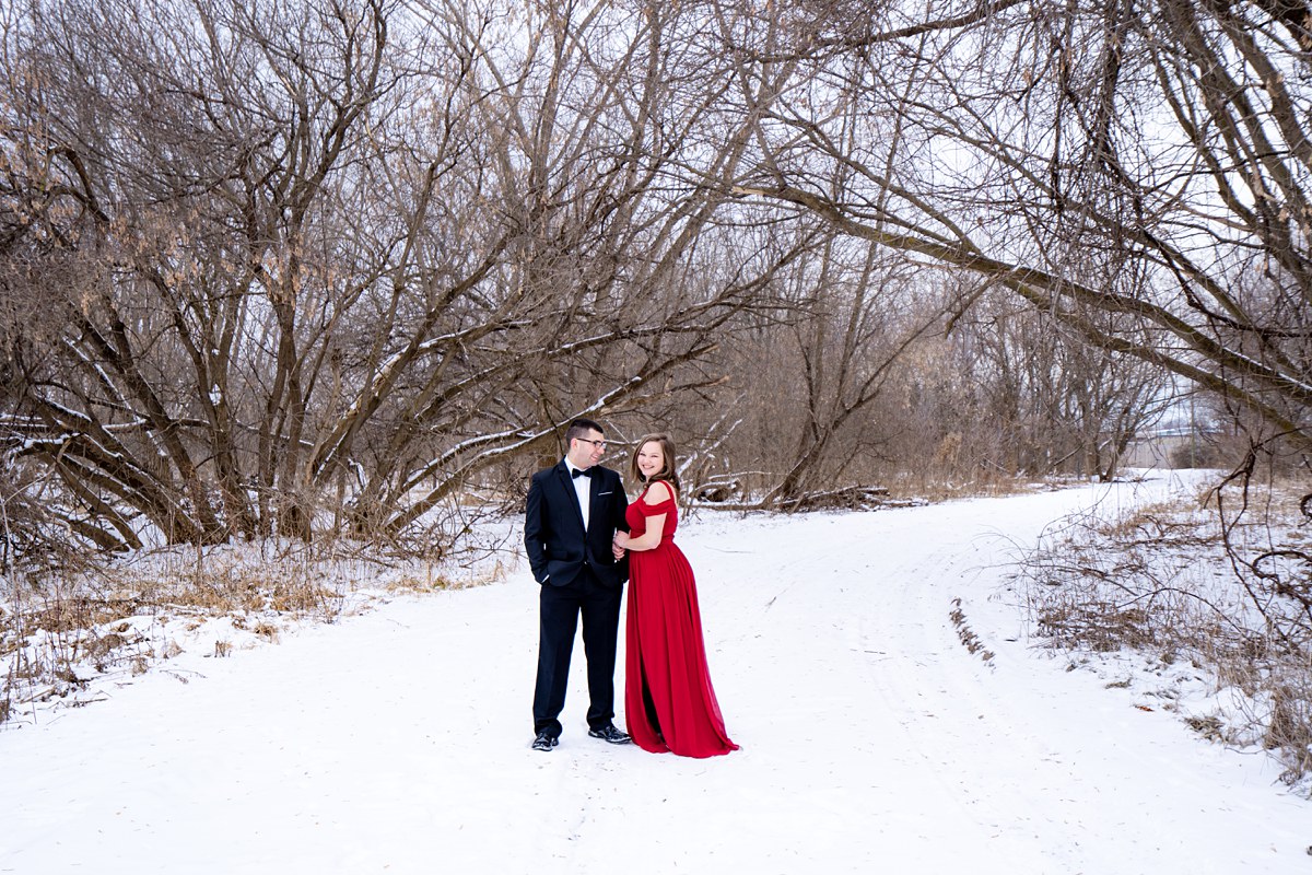 Jenna and Nathan Winter Engagement blacksheepchic photography Bay City Michigan